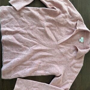 J. Crew Soft Pink V-Neck Sweater